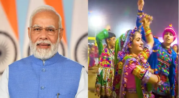 प्रधानमंत्री मोदी पर भी छाया गरबा का उल्लास, सोशल मीडिया पर शेयर किया ये स्पेशल सॉन्ग