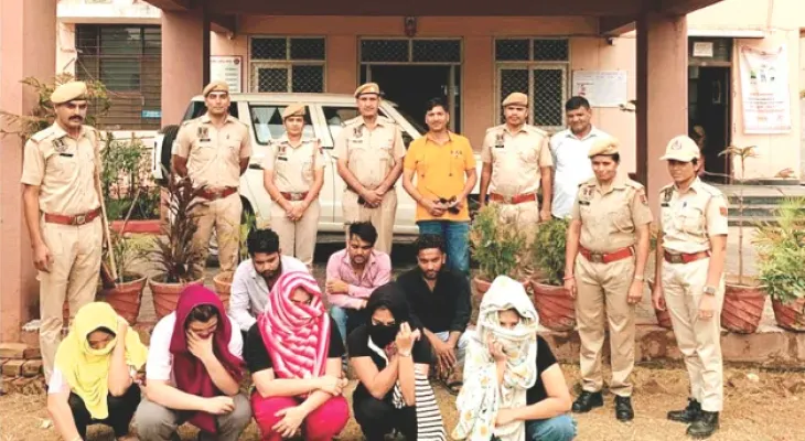 जवाहर सर्किल थाना पुलिस की बड़ी कार्रवाई, स्पा सेंटर और रेस्टोरेंट में पुलिस की रेड, स्पा सेंटर की आड़ में देह व्यापार