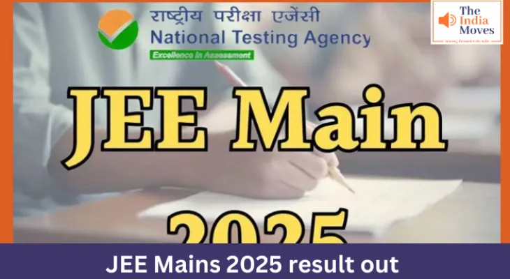 JEE Mains 2025 result out