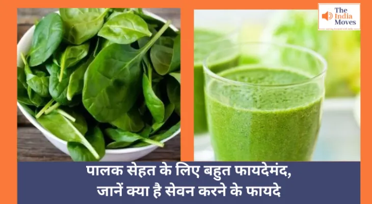 Spinach Health Benefits : पालक सेहत के लिए बहुत फायदेमंद, जानें क्या है सेवन करने के फायदे