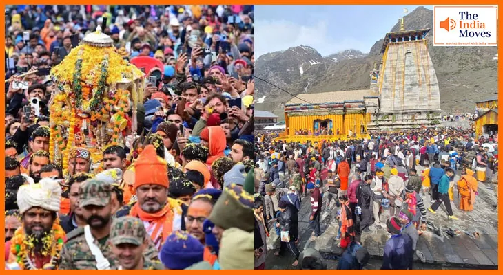 केदारनाथ धाम में उमड़ रहा भक्तों का सैलाब, हर-हर महादेव से गूंज उठा धाम