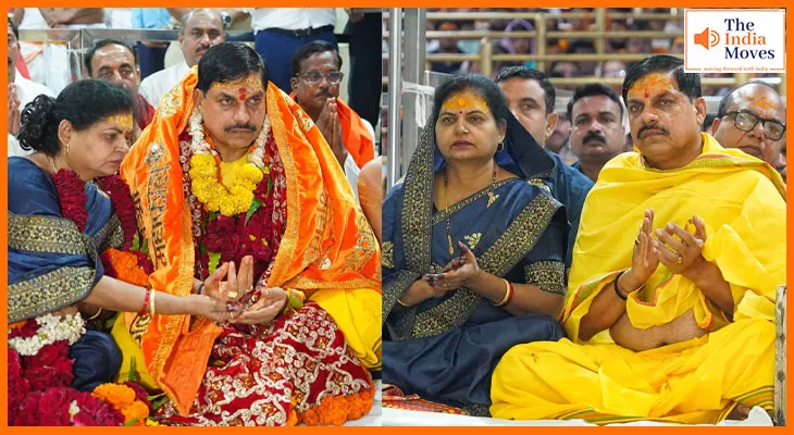 महाकालेश्वर मंदिर में सीएम मोहन यादव ने किया पंचामृत अभिषेक