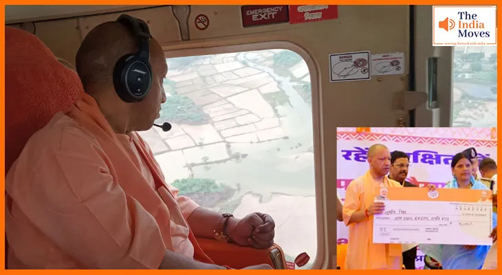 सीएम योगी ने बाढ़ प्रभावित क्षेत्रों का दौरा कर पीड़ितों को दी बड़ी राहत