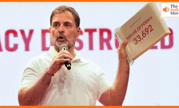 वोट चोरी पर बड़ा खुलासा,कांग्रेस सांसद राहुल गांधी आज सुबह  करेंगे प्रेस कॉन्फ्रेंस