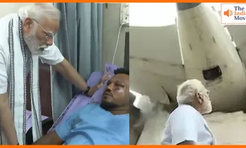 पीएम मोदी अहमदाबाद प्लेन क्रैश साइट पर पहुंचे, किया निरीक्षण