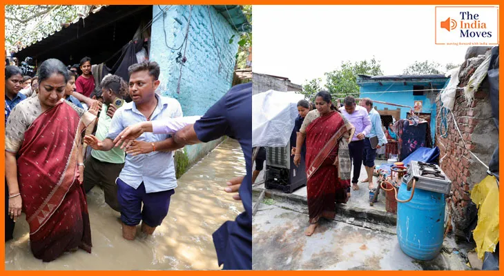 दिल्ली बाढ़ अलर्ट: यमुना बाजार में घुसा पानी, CM रेखा गुप्ता पहुंचीं प्रभावितों के बीच