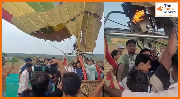 सीएम मोहन यादव के हॉट एयर बैलून में आग, मंदसौर में बड़ा हादसा टला