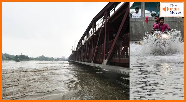 दिल्ली-NCR में बाढ़ अलर्ट: हथिनीकुंड बैराज से 3 लाख क्यूसेक पानी छोड़ा,यमुना डेंजर मार्क के पास