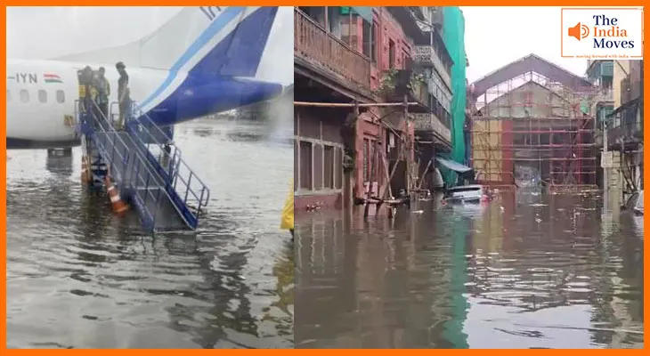 कोलकाता में भारी बारिश का कहर: जलभराव से मेट्रो और रेल ठप, एयरपोर्ट पर भी भरा पानी