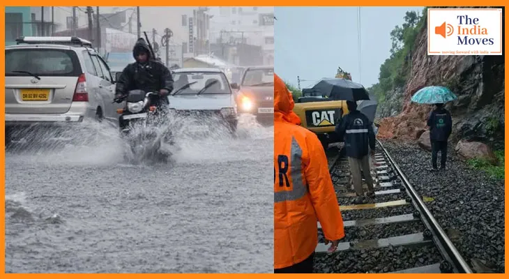 ओडिशा में भारी बारिश और भूस्खलन से तबाही,सड़कें बंद-रेल यातायात प्रभावित और दो ट्रेनें रद्द