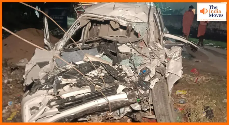 बाराबंकी में भीषण सड़क हादसा,ट्रक और अर्टिगा की आमने-सामने टक्कर