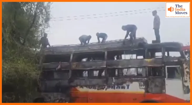 जयपुर में भीषण हादसा, हाईटेंशन लाइन की चपेट में आई मजदूरों से भरी बस, 2 की मौत, कई लोग झुलसे