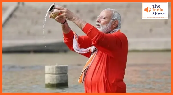 छठ पूजा के मौके पर प्रधानमंत्री मोदी आज सुबह वसुदेव घाट पर देंगे उगते सूर्य को अर्घ्य