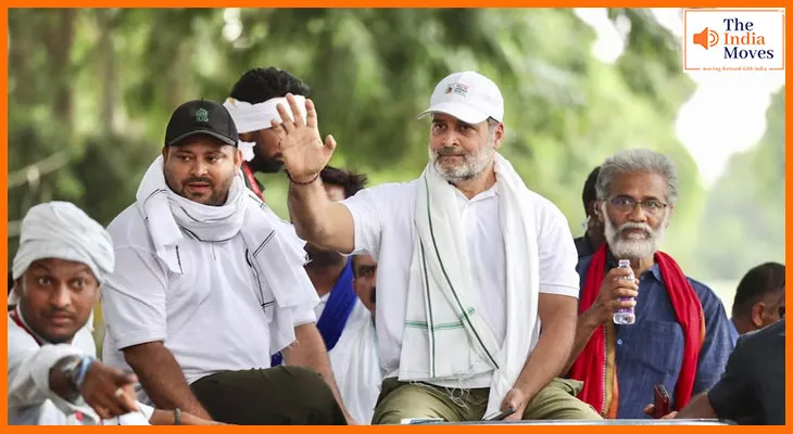 पटना में राहुल गाँधी का सरकार पर वार - चीन-अमेरिका तक गूंज रहा है, वोट चोर गद्दी छोड़ो”