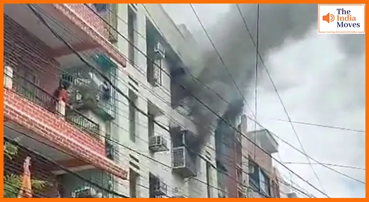 पटना के सिद्धनाथ अपार्टमेंट में भीषण आग, खाली कराए गए फ्लैट्स