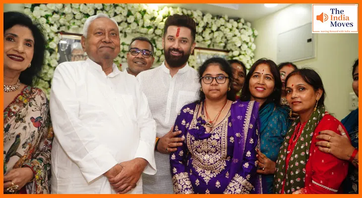 छठ पूजा में सियासी संगम, नीतीश-चिराग की मुलाकात ने बिहार की सियासत में मचाई हलचल