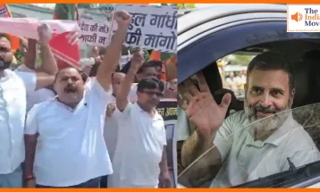 रायबरेली में राहुल गांधी का जमकर विरोध, मंत्री दिनेश सिंह और BJP कार्यकर्ता बीच सड़क धरने पर बैठे