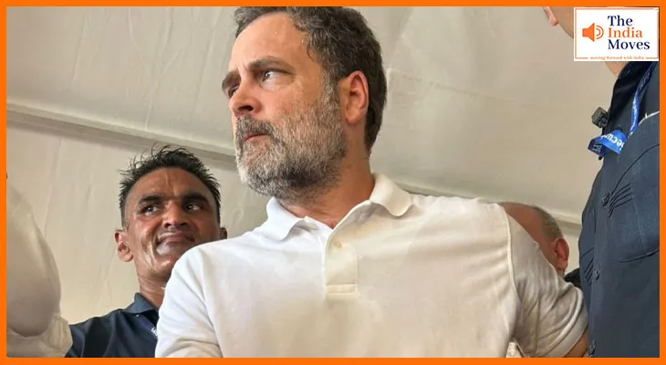 बिहार के दरभंगा में राहुल गांधी के काफिले को रोका गया