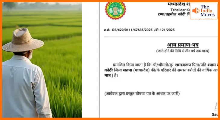 सिर्फ ₹3 सालाना कमाई, सतना के किसान का सर्टिफिकेट हुआ वायरल