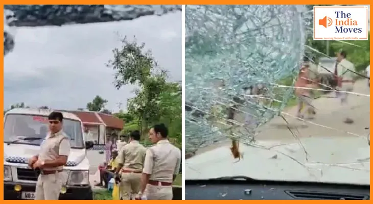 बंगाल में बवाल: BJP सांसद और विधायक पर भीड़ का हमला, लहूलुहान हुए नेता, गाड़ियों में तोड़फोड़